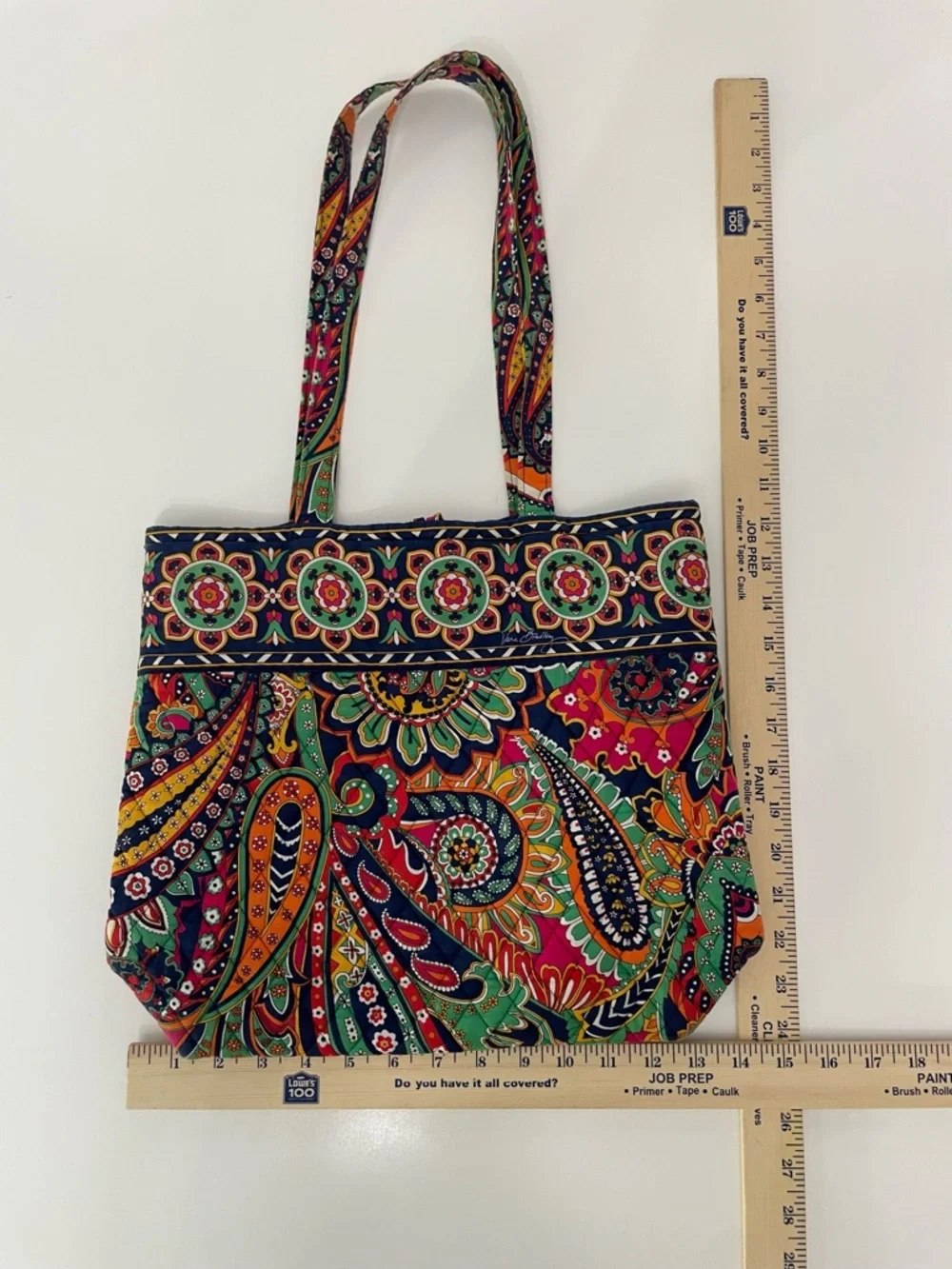 Vera Bradley Venetian Paisley Quilted Tote Shoulder Bag Travel Preppy Boho